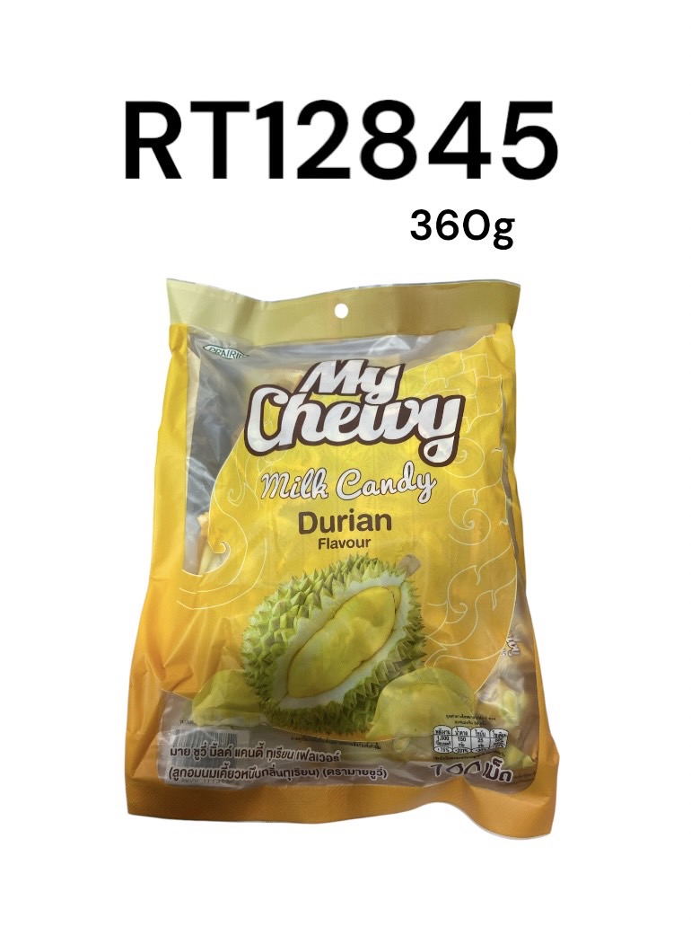 MY CHEWY Milk Candy Durian Flavour 360g.